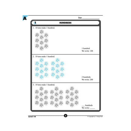 Level 10 E-Book Set | 2nd Grade - 3rd Grade Math Curriculum | Hundreds & 3-Unit Numbers: Addition and Subtraction Skills