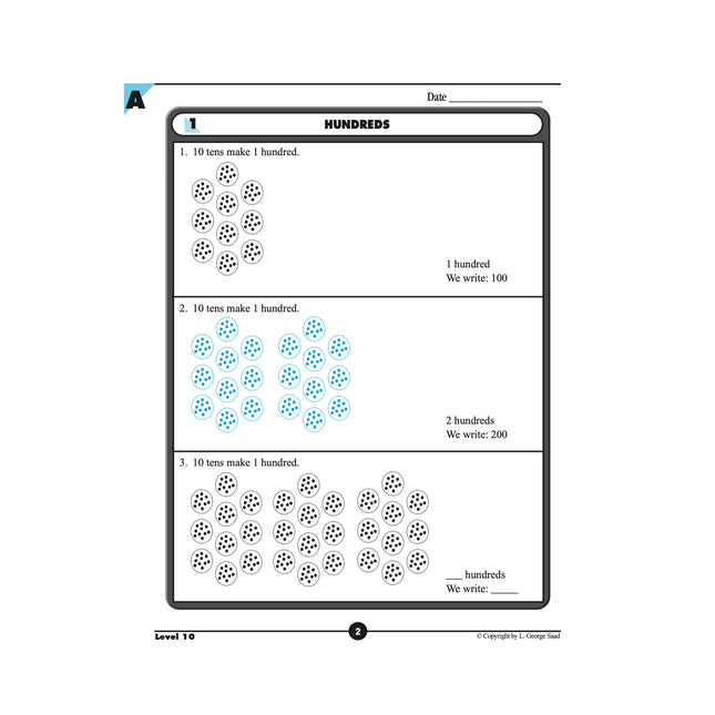 Level 10 E-Book Set | 2nd Grade - 3rd Grade Math Curriculum | Hundreds & 3-Unit Numbers: Addition and Subtraction Skills