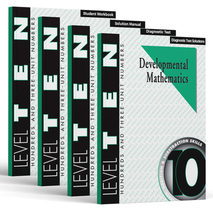 Level 10 E-Book Set | 2nd Grade - 3rd Grade Math Curriculum | Hundreds & 3-Unit Numbers: Addition and Subtraction Skills