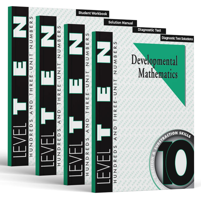 Level 10 E-Book Set | 2nd Grade - 3rd Grade Math Curriculum | Hundreds & 3-Unit Numbers: Addition and Subtraction Skills