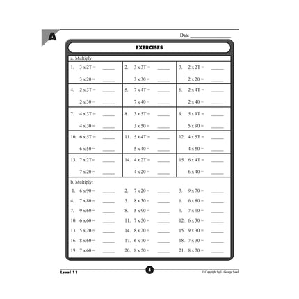 Level 11 E-Book Set | 4th Grade - 5th Grade Math Curriculum | Three-Unit Numbers: Multiplication and Division