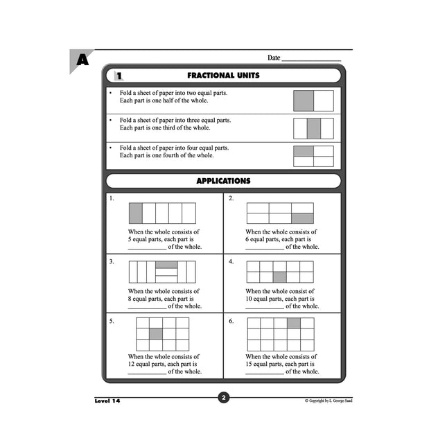 Level 14 E-Book Set | 4th Grade - 5th Grade Math Curriculum | Fractions: Concepts and Skills