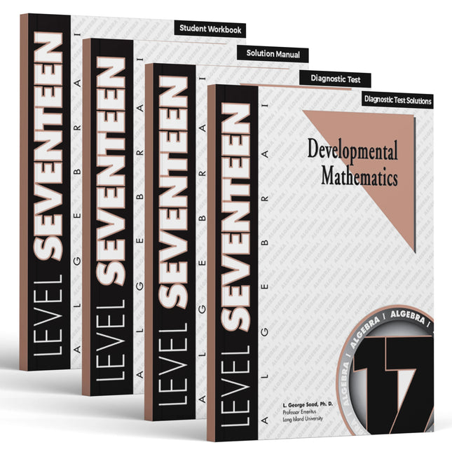 Level 17 E-Book Set | 8th Grade - 9th Grade Math Curriculum | Algebra 1: Signed Numbers