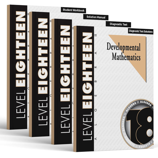Level 18 E-Book Set | 9th Grade - 12th Grade Math Curriculum | Algebra 2: Equations