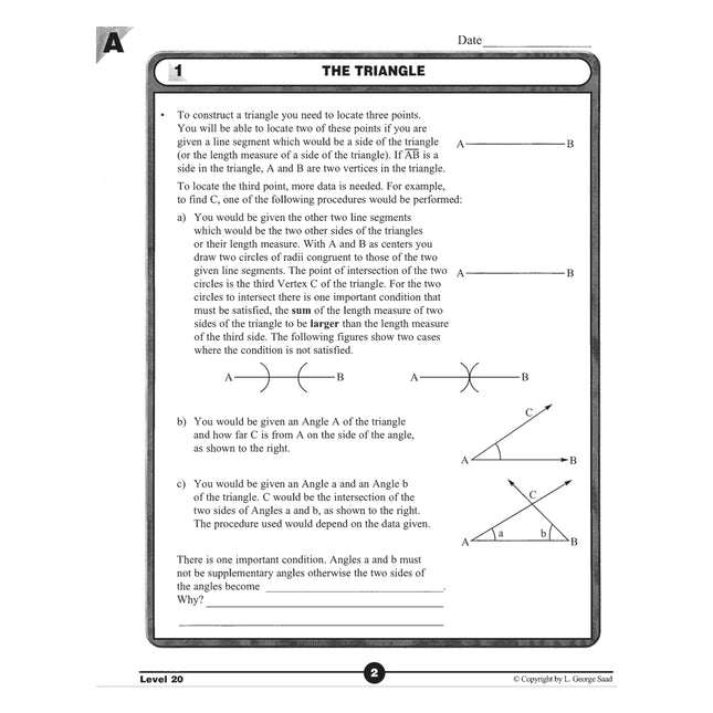 Level 20 E-Book Set | 9th Grade - 12th Grade Math Curriculum | Geometry 2: Two-Dimensional Figures