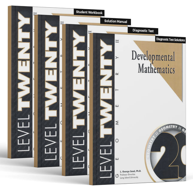 Level 20 E-Book Set | 9th Grade - 12th Grade Math Curriculum | Geometry 2: Two-Dimensional Figures
