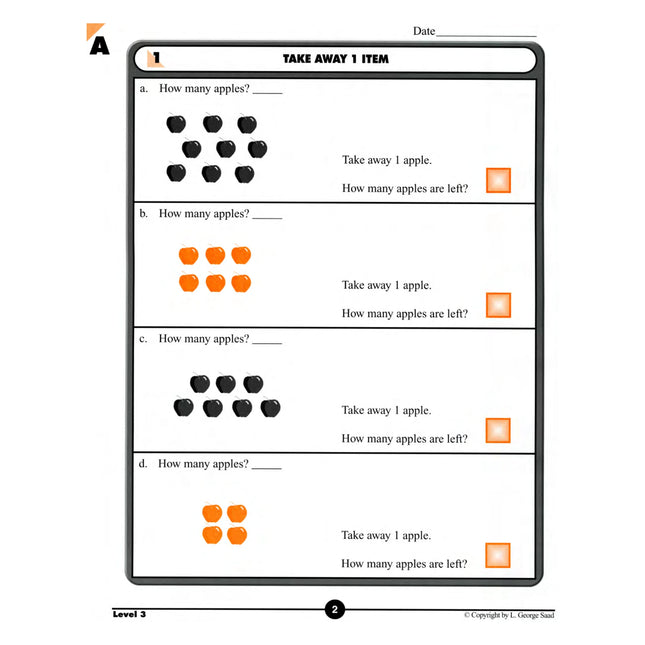 Level 3 E-Book Set | Kindergarten - 1st Grade Math Curriculum | Ones: Subtraction Concepts and Basic Facts