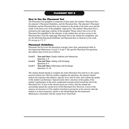 Placement Test Set (for Levels 2 - 16)