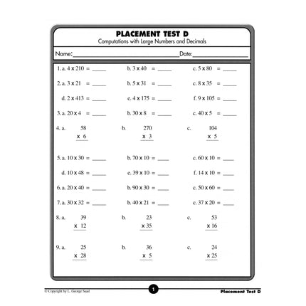 Placement Test Set (for Levels 2 - 16)